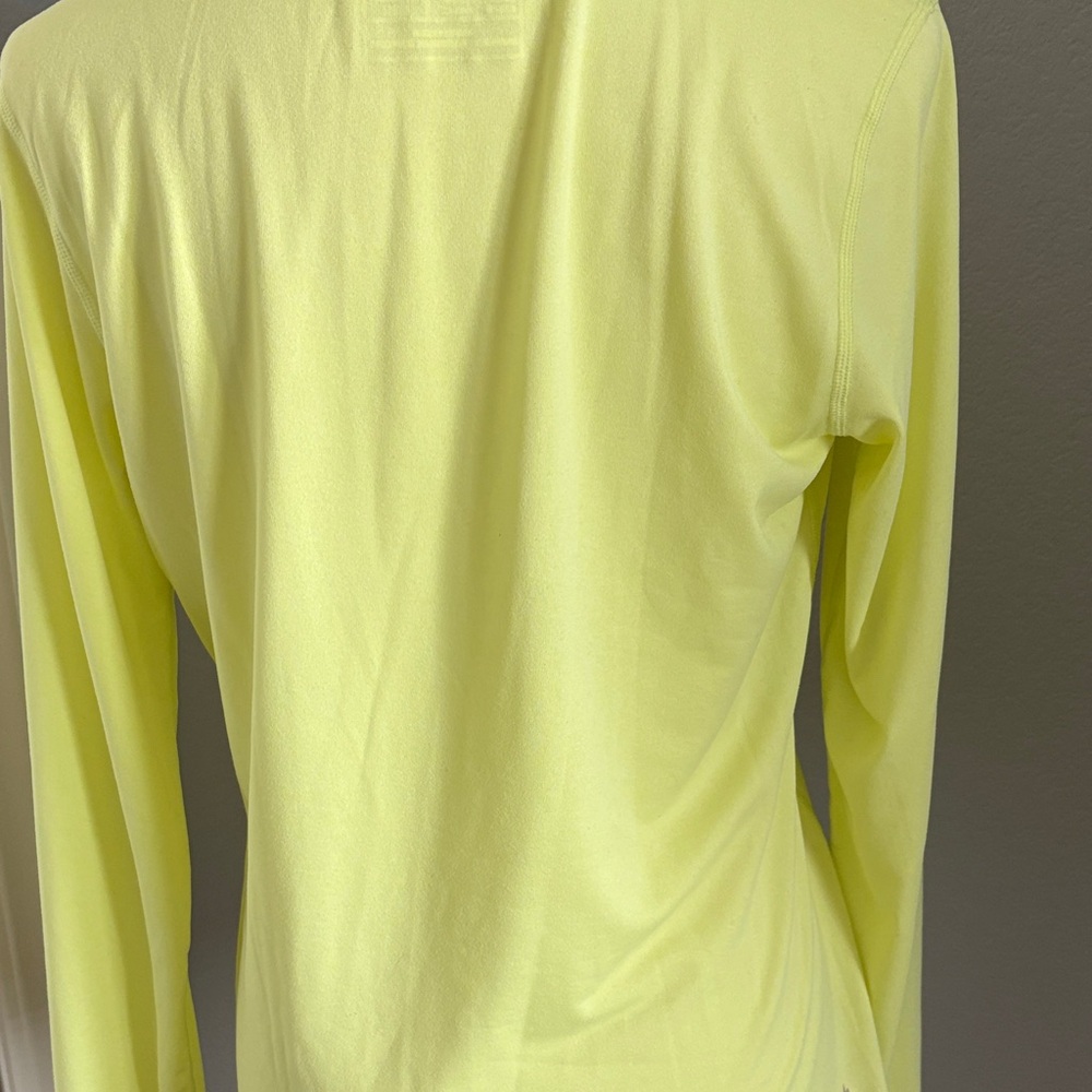 New Balance Women's Bright Yellow Long Sleeve Tee - Picture 2 of 5